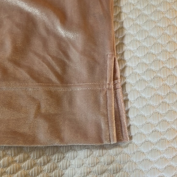 Anthropologie pink top Women Size XS Velour Mockneck - Picture 4 of 6